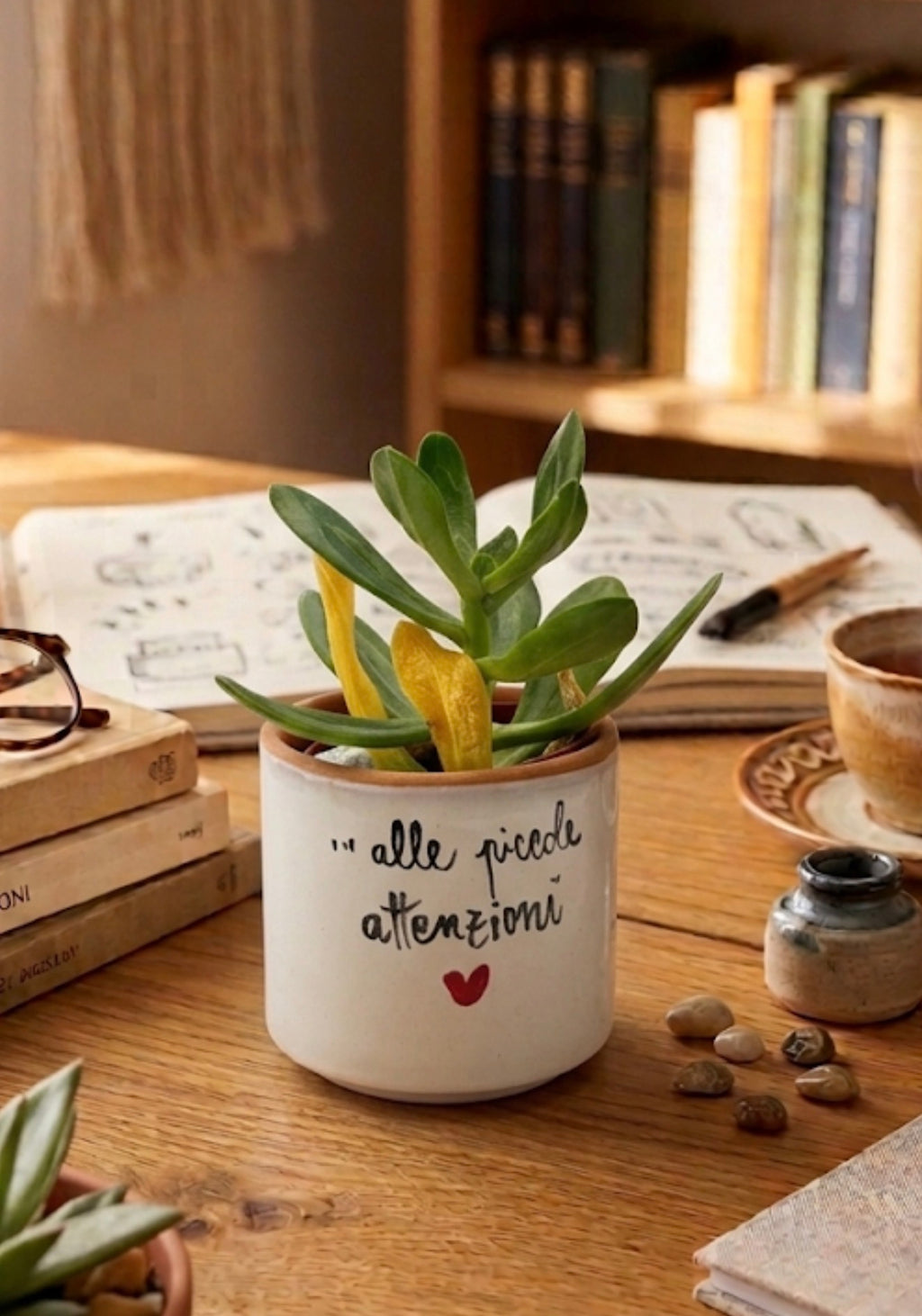 Vasetto Poetico in Ceramica con Frase – Idea Regalo Fatta a Mano