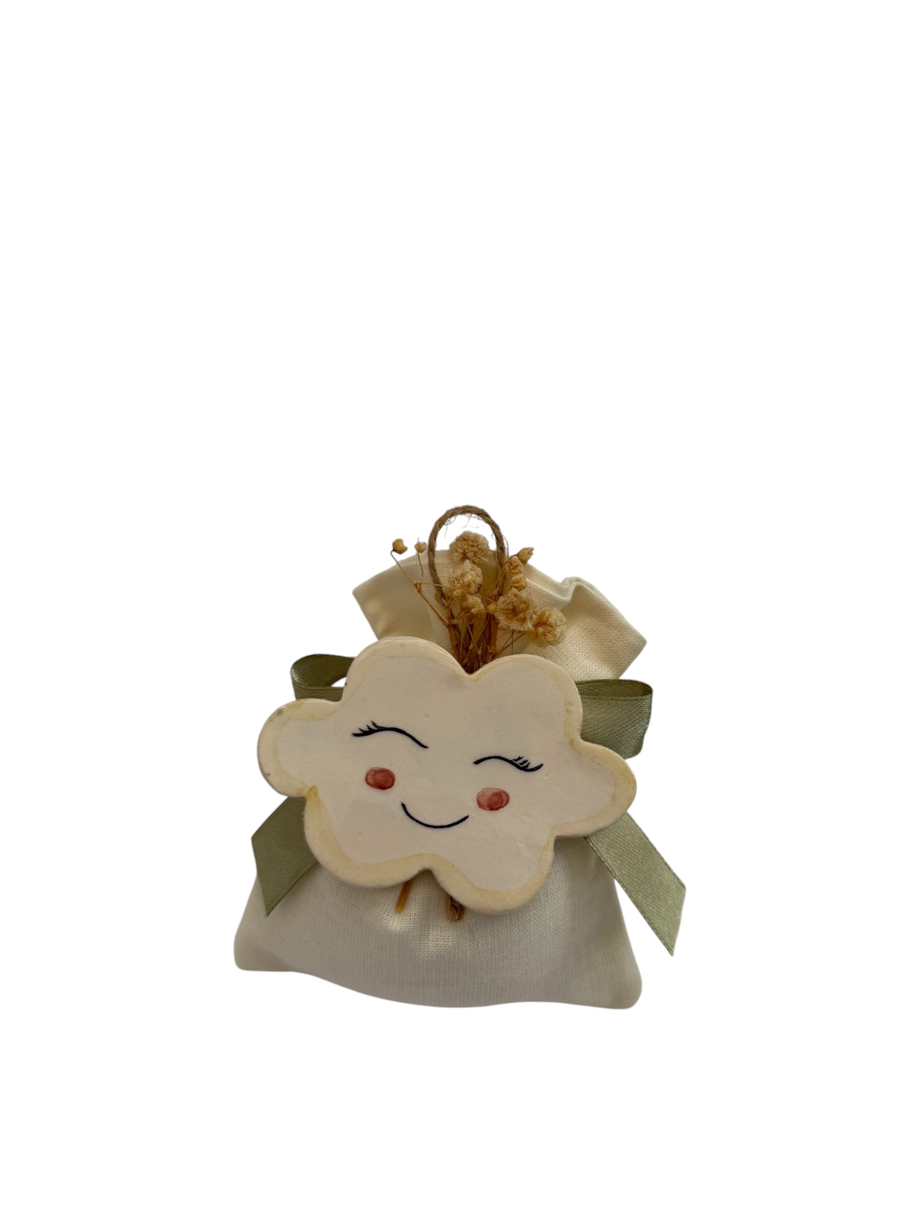 Bomboniera nuvola in ceramica artigianale siciliana Ceramiche Ro&Mar – vista alternativa