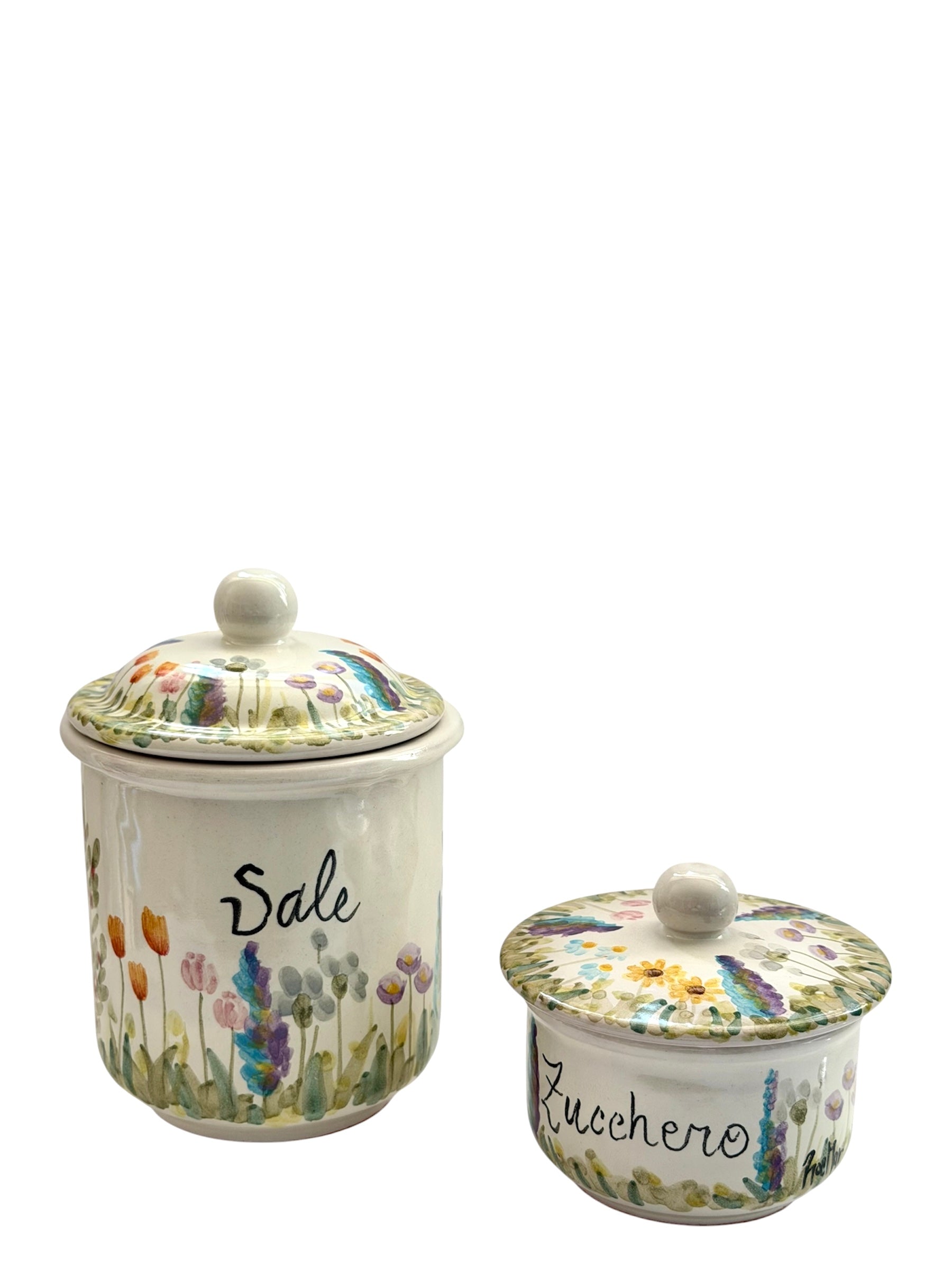 Coppia di Barattoli- Petali di Primavera Sale & Zucchero
