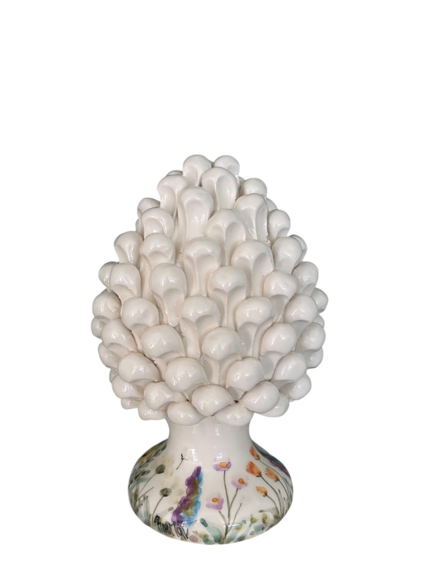 Pigna in Ceramica 'Petali di Primavera' – H.20 cm