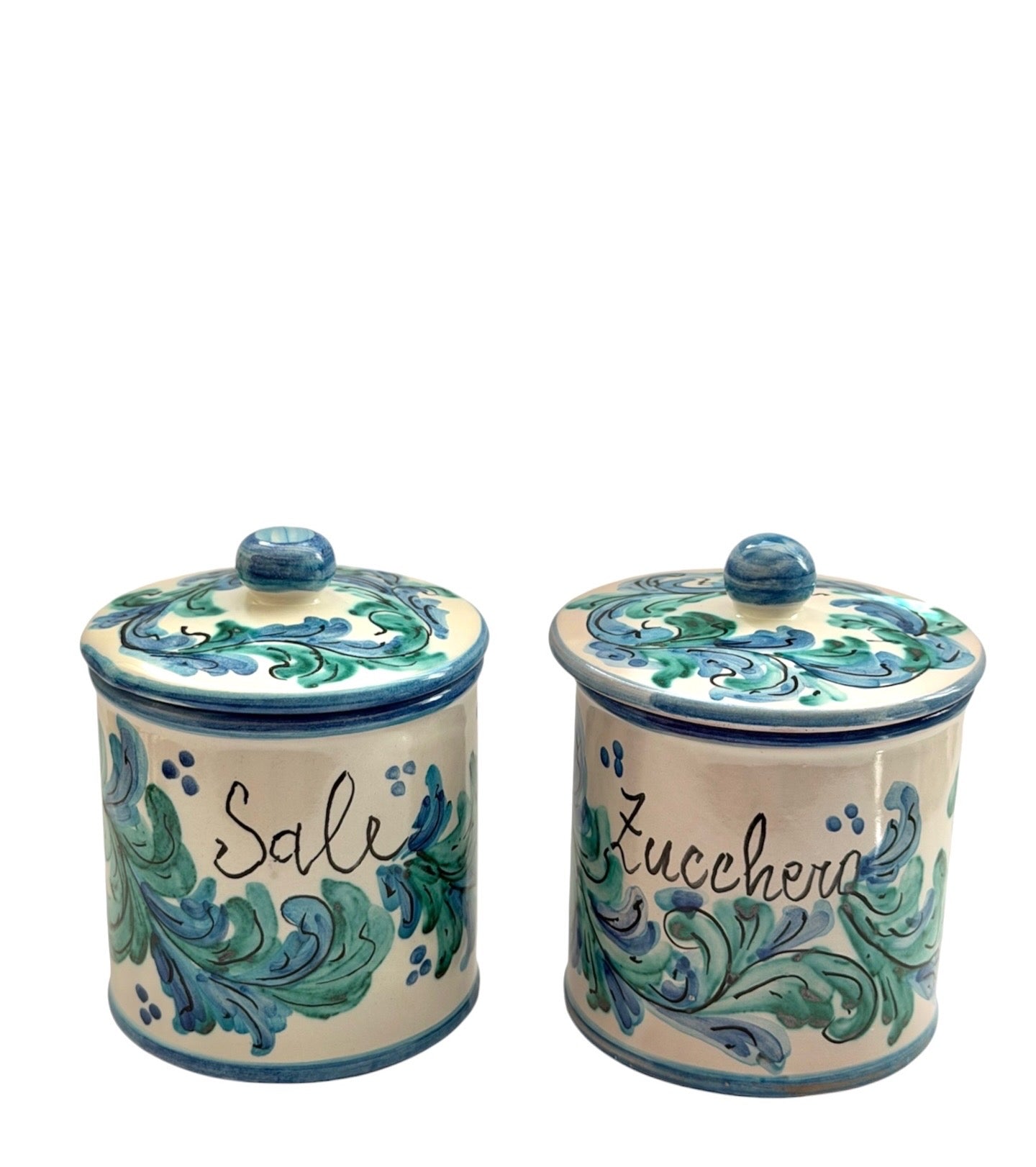 Coppia di Barattoli "Splendore Mediterraneo" – Sale & Zucchero