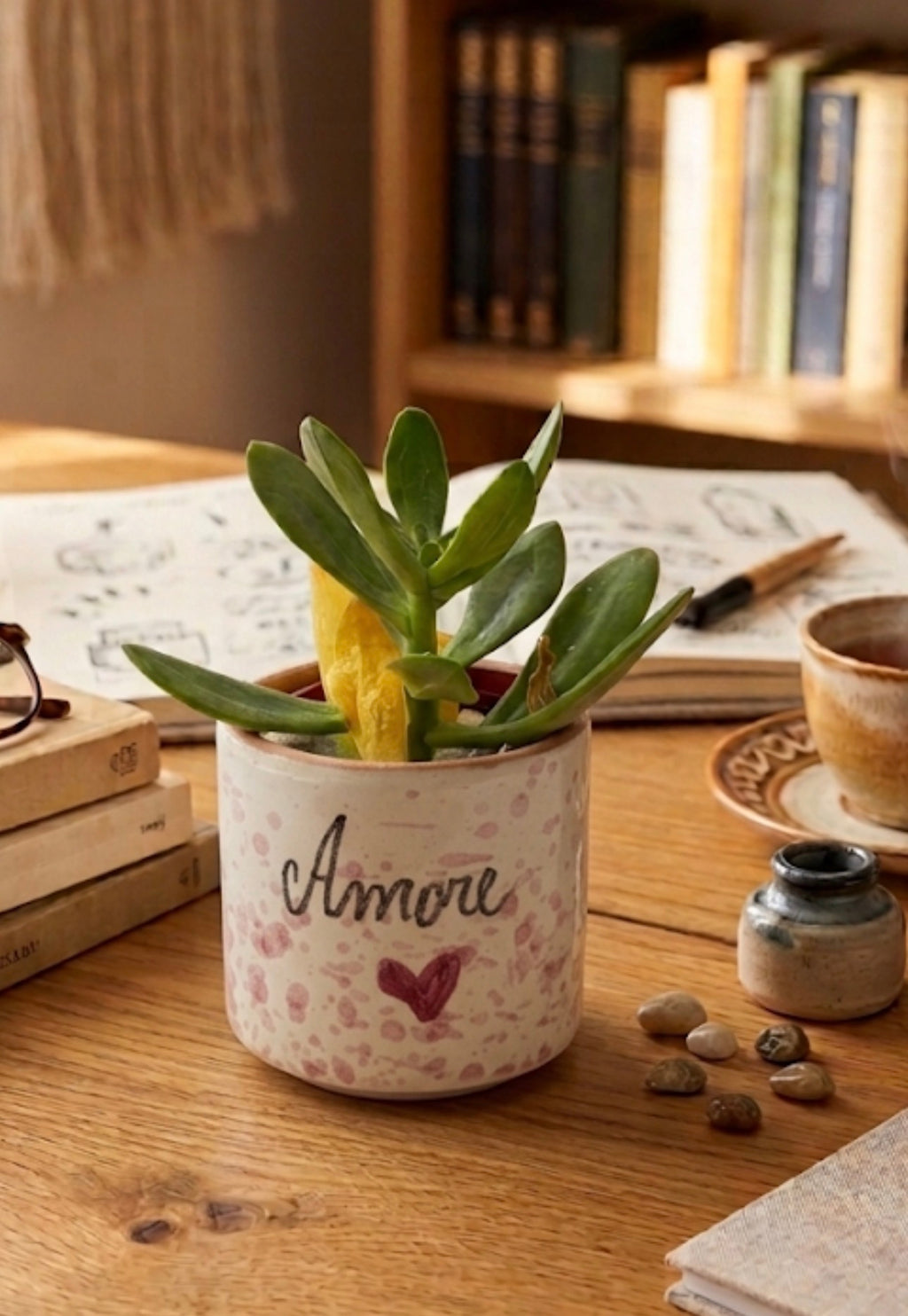 Vasetto Poetico in Ceramica con Frase – Idea Regalo Fatta a Mano