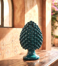 Pigna verde rame siciliana in ceramica artigianale fatta a mano - Ceramiche Ro&Mar Monreale