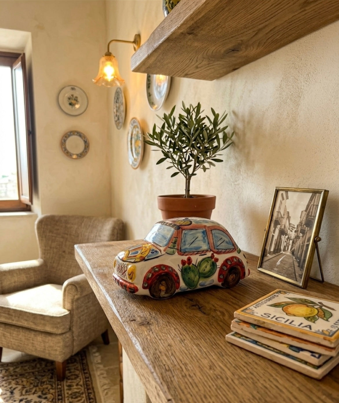 Fiat 500 in Ceramica – Fatta a Mano