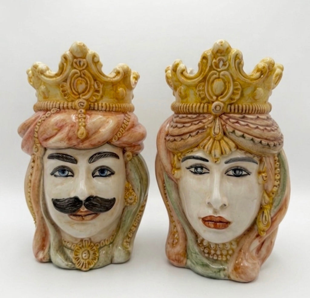 Teste di Moro - "Moro e Damigiana" H.25 cm