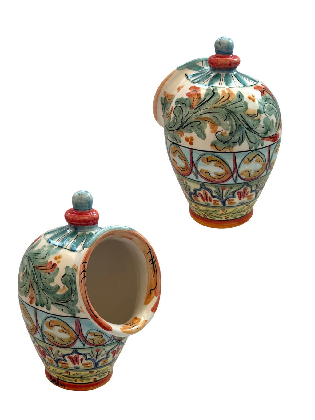 Portasale in Ceramica Artigianale – Tradizione e Colore in Cucina