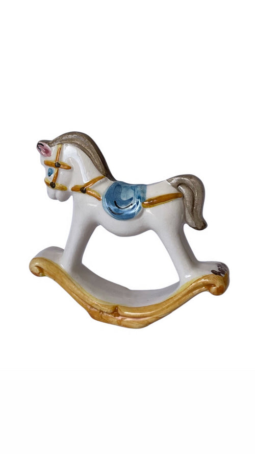 Cavalluccio a Dondolo in Ceramica - Bomboniera artigianale