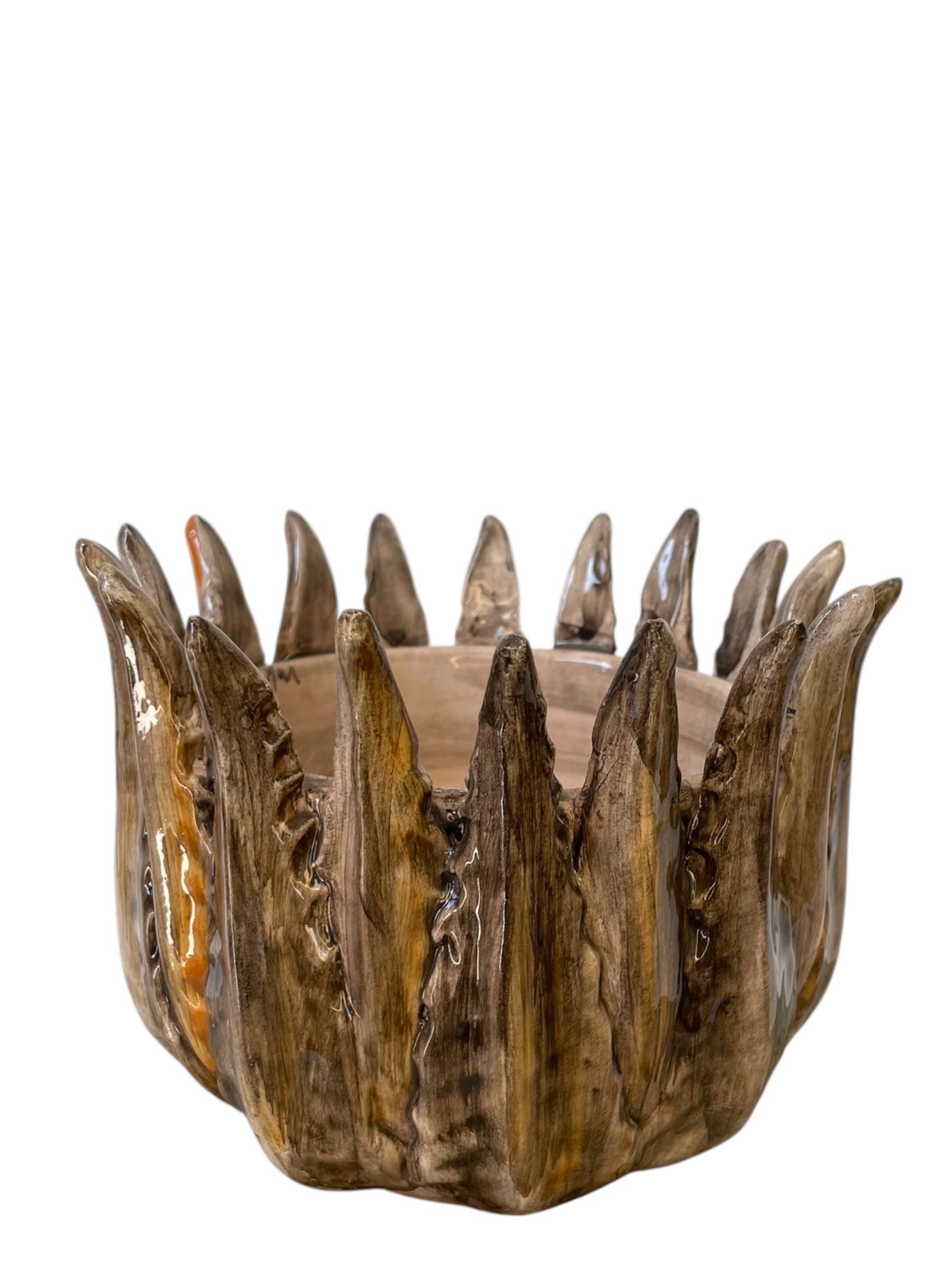 Agave in Ceramica 'Bronzo' – H.17 cm