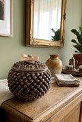 Biscottiera Pinea - Portabiscotti in Ceramica decorata a Mano