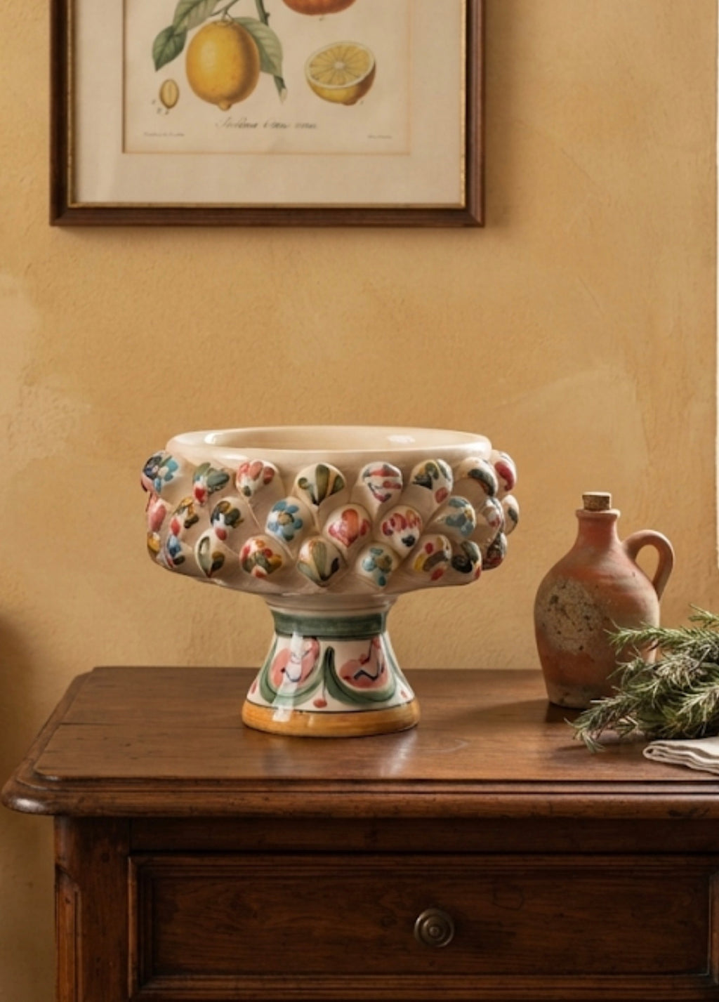 Mezzapigna Murry in Ceramica Decorata - Idea Bomboniera Artigianale