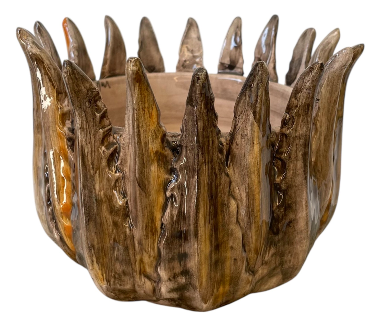 Agave in ceramica color bronzo fatta a mano – Ceramiche Ro&Mar