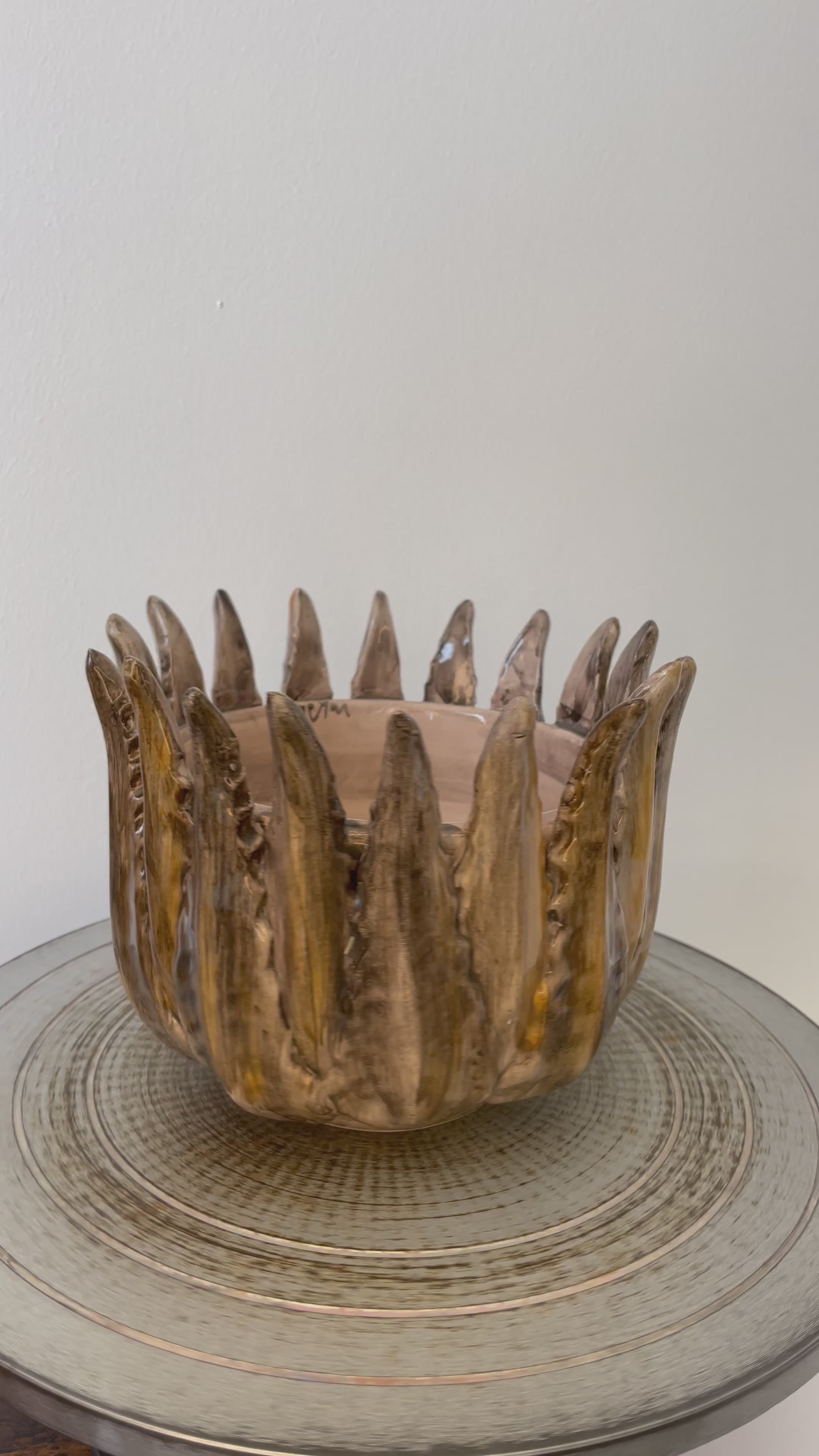 Agave in Ceramica 'Bronzo' – H.17 cm