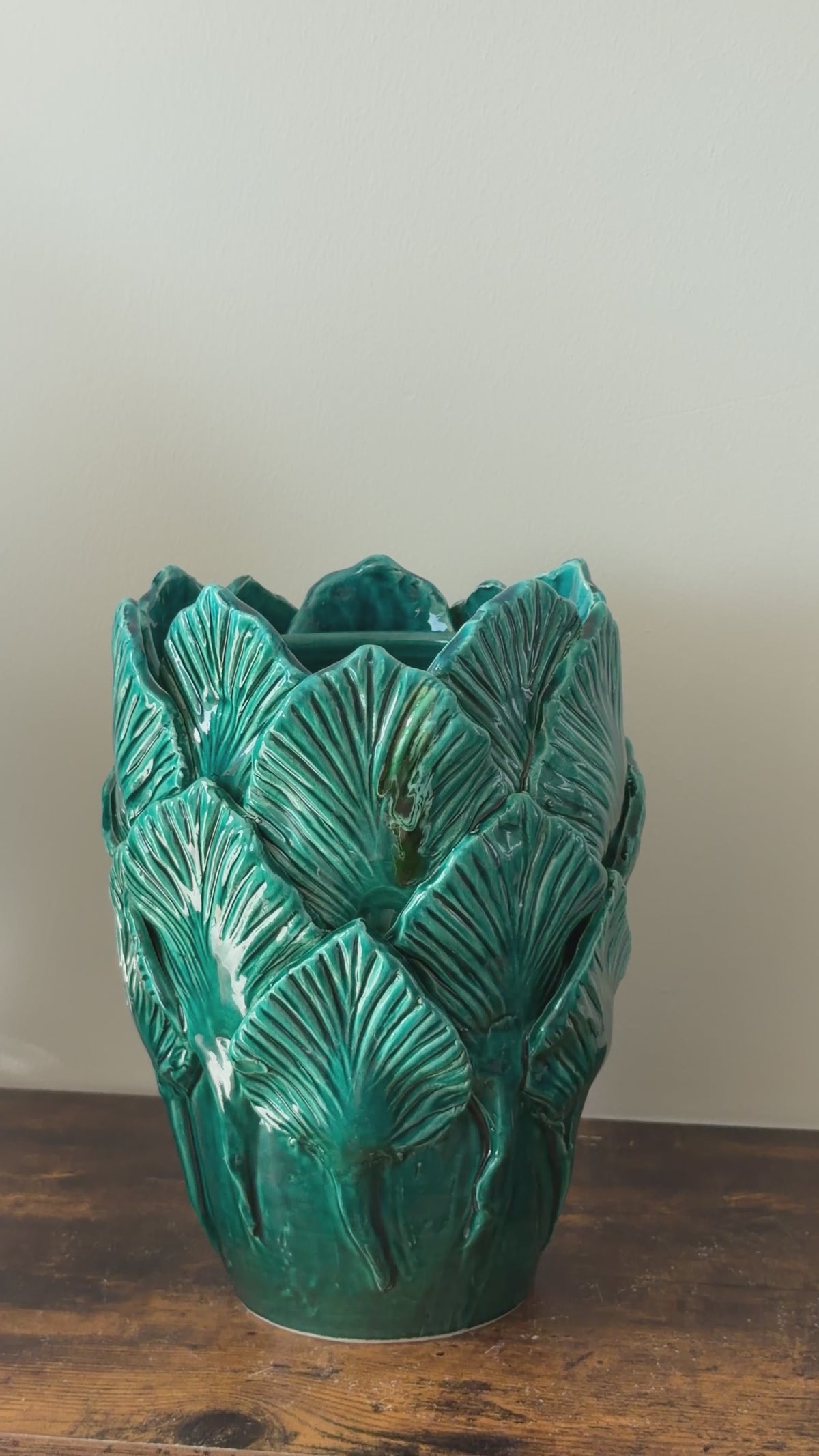 Vaso Bali Collection verde ramina in ceramica – H 25 cm